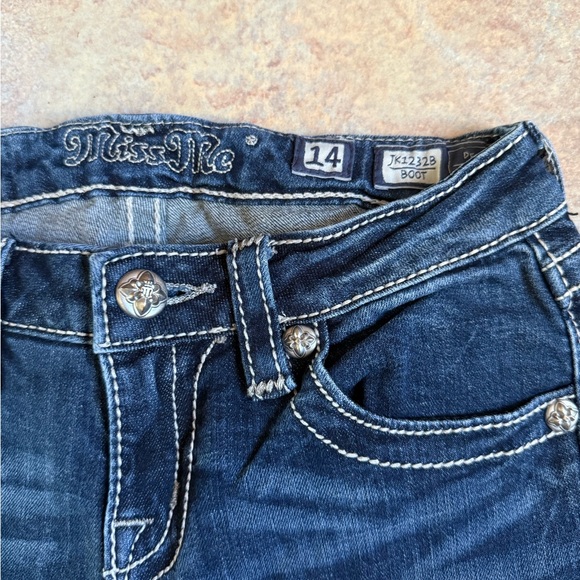 Miss Me Kids Blue Flared Jeans - Picture 2 of 5